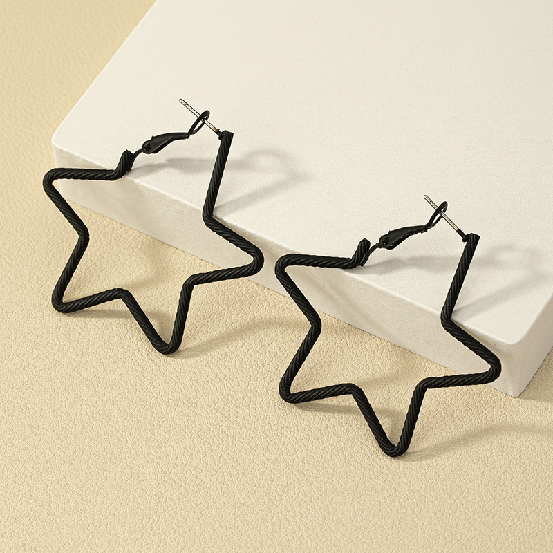 Modern Style Star Alloy Women's Earrings display picture 2