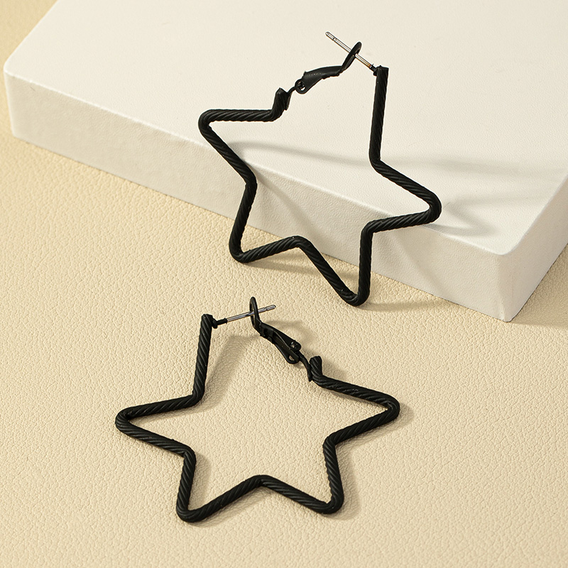 Modern Style Star Alloy Women's Earrings display picture 3