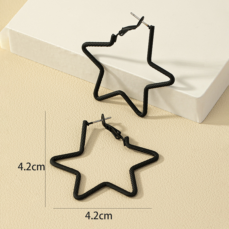 Modern Style Star Alloy Women's Earrings display picture 5