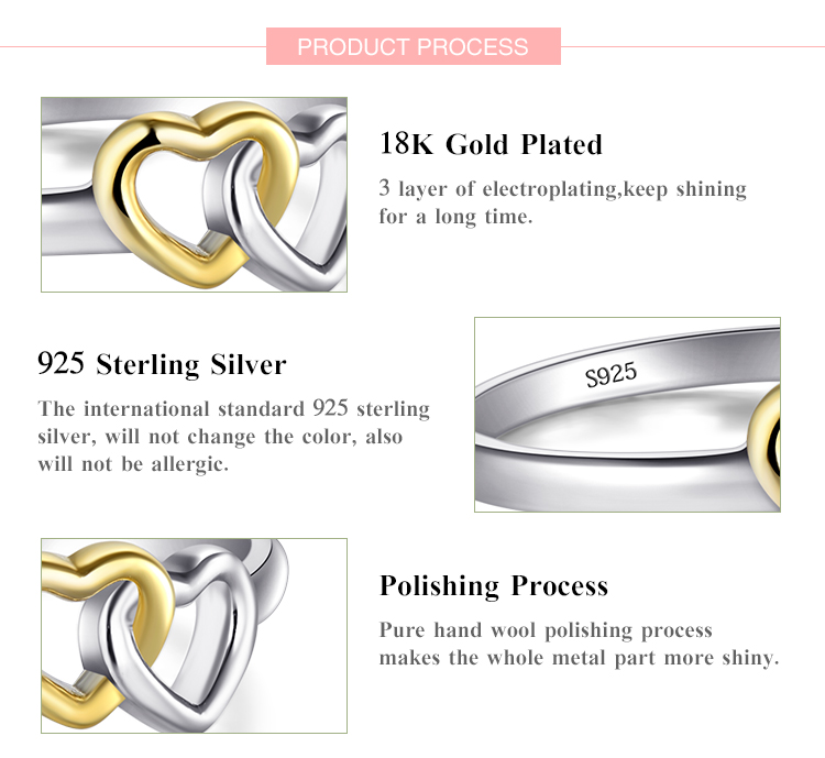 Sweet Simple Style Heart Shape Sterling Silver Plating Hollow Out Rhodium Plated Rings display picture 3