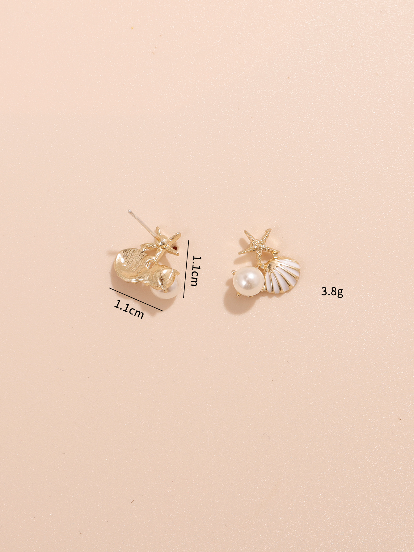 1 Pair Vacation Sweet Pearl Shell Alloy Plastic Drop Earrings display picture 4