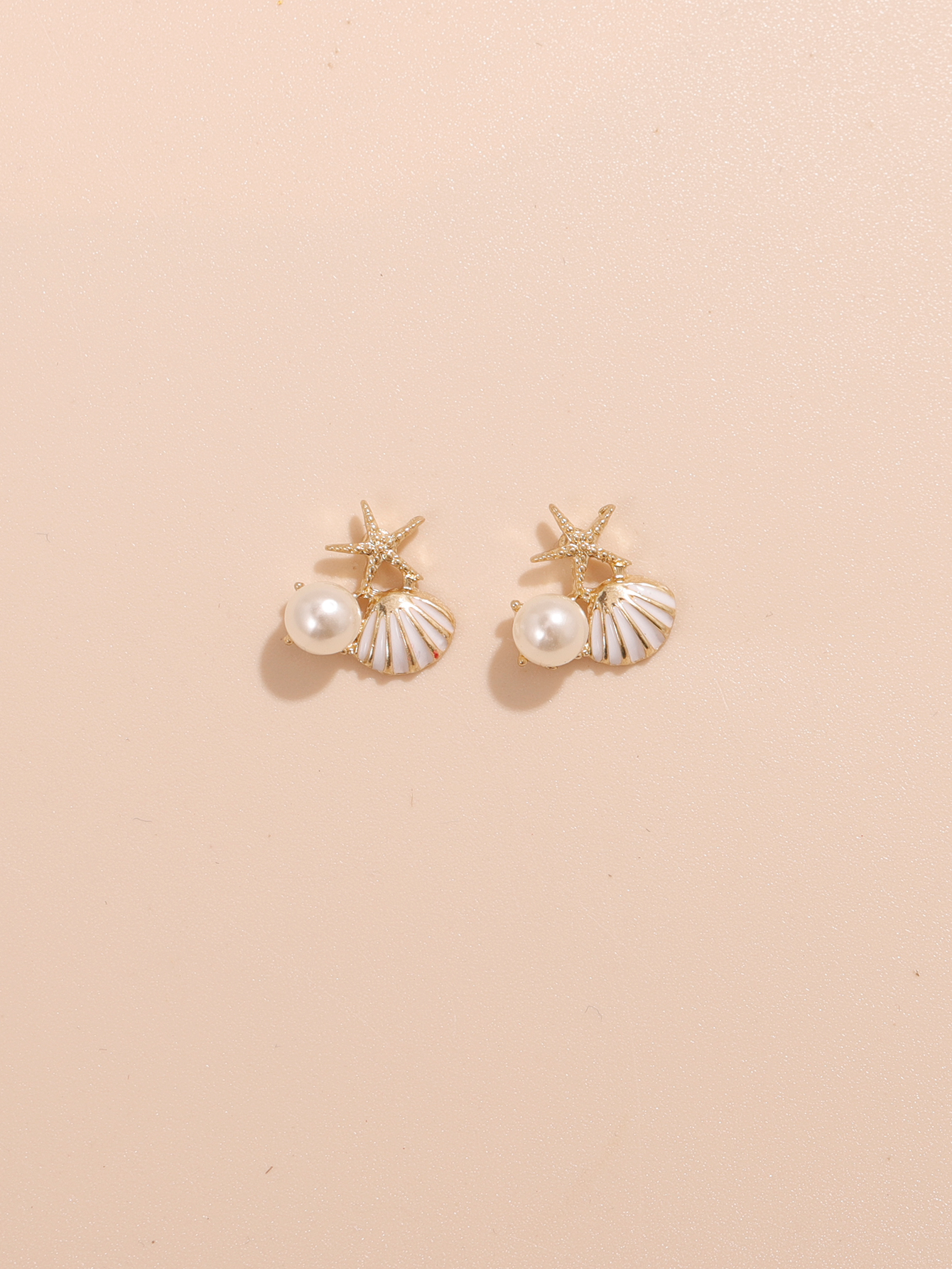 1 Pair Vacation Sweet Pearl Shell Alloy Plastic Drop Earrings display picture 5