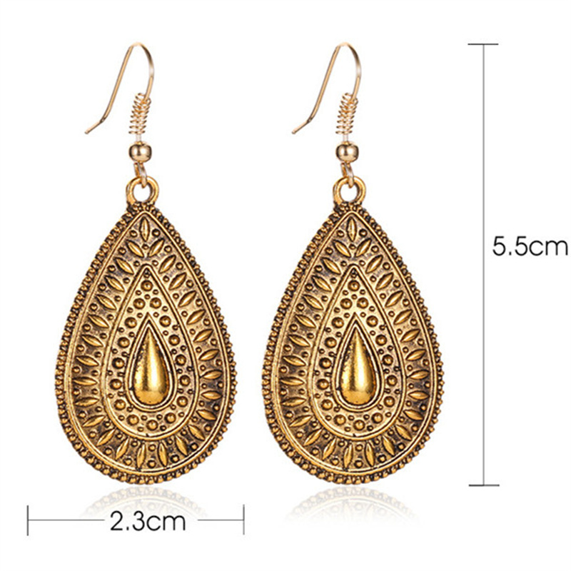 Vintage Style Geometric Metal Brass Plating Gold Plated Silver Plated Women's Drop Earrings display picture 12