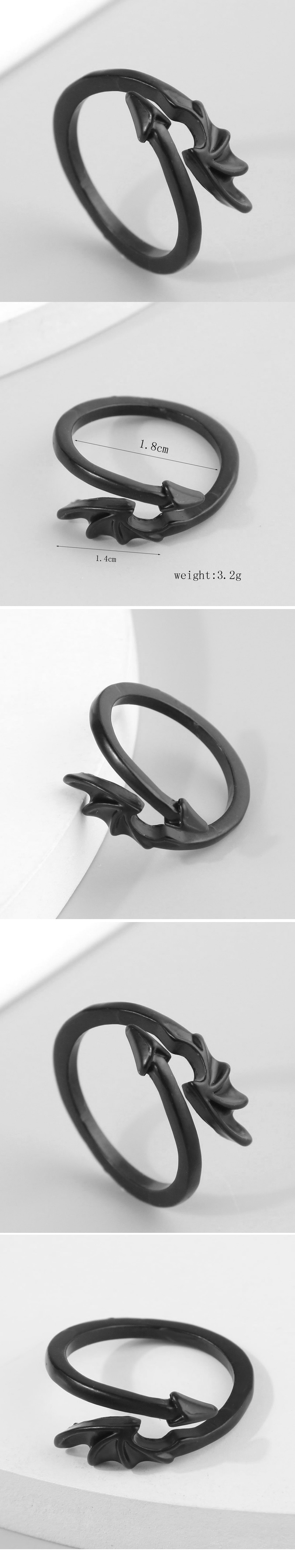 Einfacher Stil Toller Stil Flügel Legierung Unisex Offener Ring display picture 1