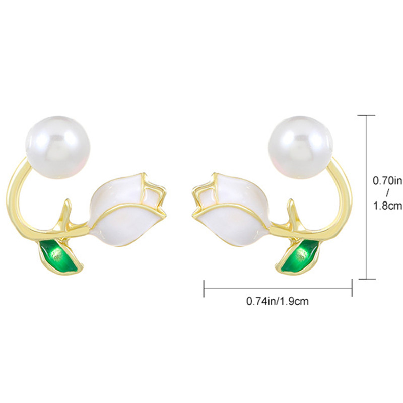 Exaggerated Modern Style Flower Metal Copper Plating Inlay Acrylic Crystal Pearl 18k Gold Plated Gold Plated Silver Plated Women's Drop Earrings Ear Studs display picture 6