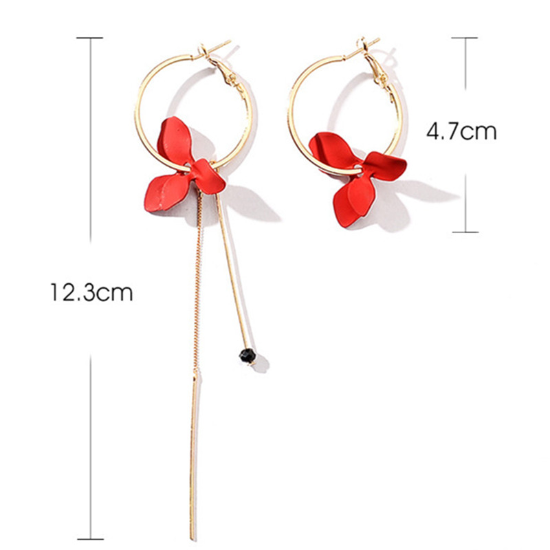 Exaggerated Modern Style Flower Metal Copper Plating Inlay Acrylic Crystal Pearl 18k Gold Plated Gold Plated Silver Plated Women's Drop Earrings Ear Studs display picture 10