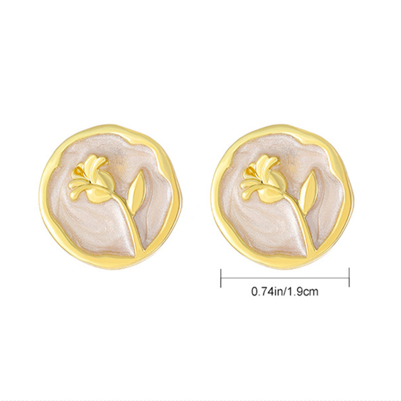 Exaggerated Modern Style Flower Metal Copper Plating Inlay Acrylic Crystal Pearl 18k Gold Plated Gold Plated Silver Plated Women's Drop Earrings Ear Studs display picture 11
