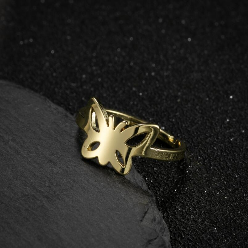 Simple Style Butterfly Stainless Steel Rings display picture 8