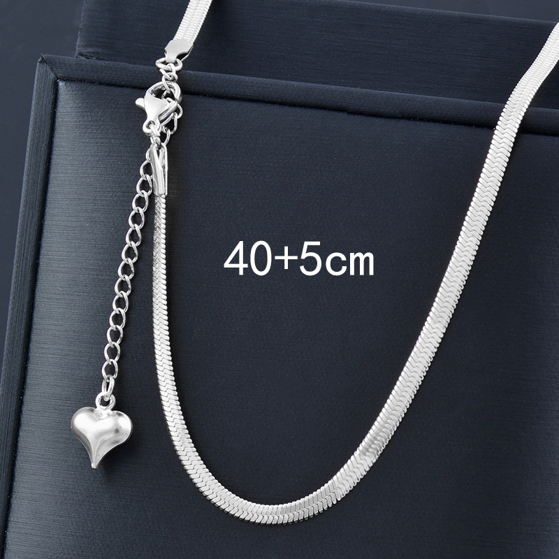 Stainless Steel 18K Gold Plated White Gold Plated Simple Style Plating Solid Color Necklace display picture 6