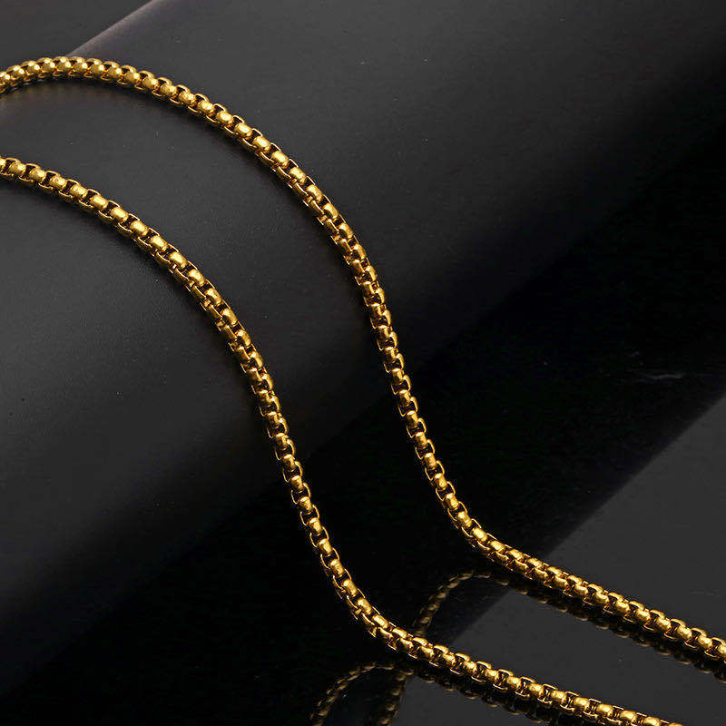 Stainless Steel 18K Gold Plated White Gold Plated Simple Style Plating Solid Color Necklace display picture 1