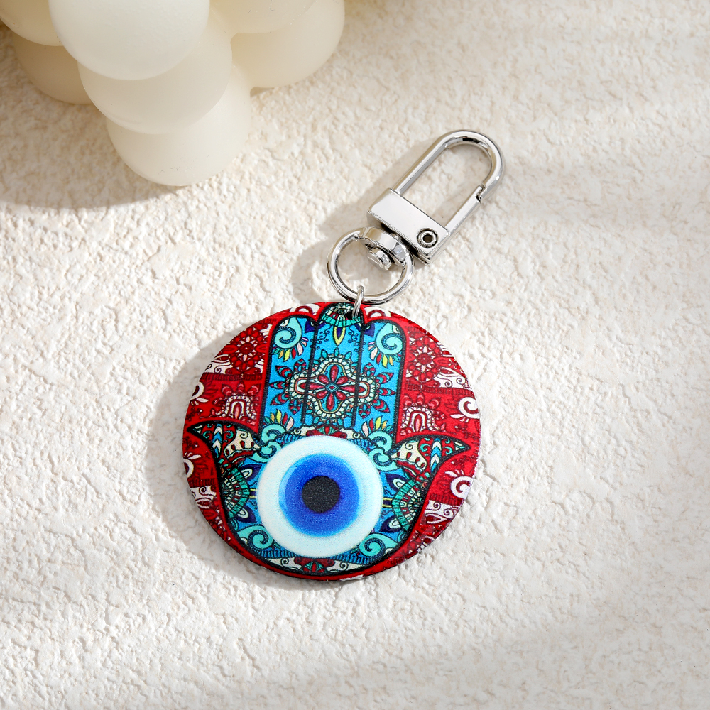 Vintage Style Ethnic Style Bohemian Hand Of Fatima Arylic Bag Pendant Keychain display picture 1