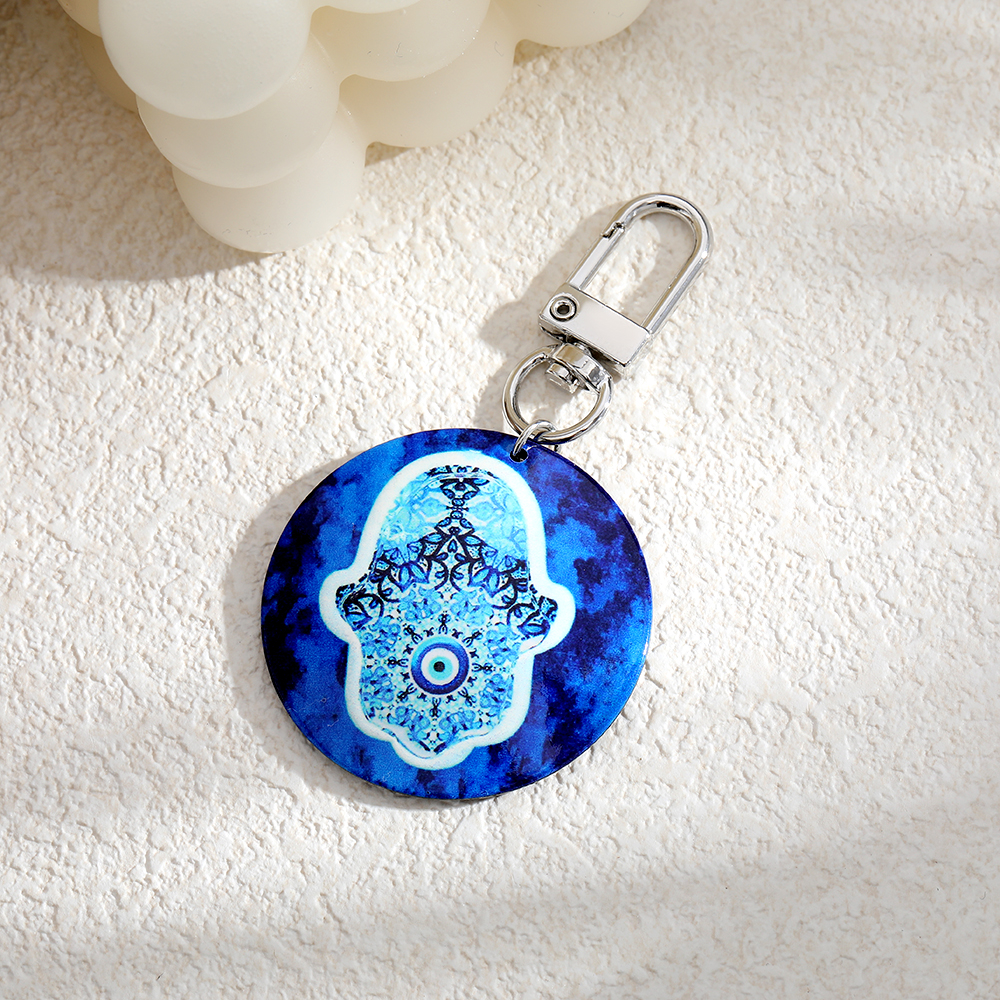 Vintage Style Ethnic Style Bohemian Hand Of Fatima Arylic Bag Pendant Keychain display picture 3