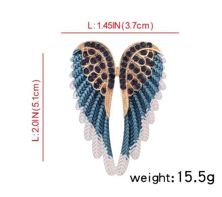 Retro Wings Alloy Inlay Artificial Gemstones Unisex Brooches display picture 5