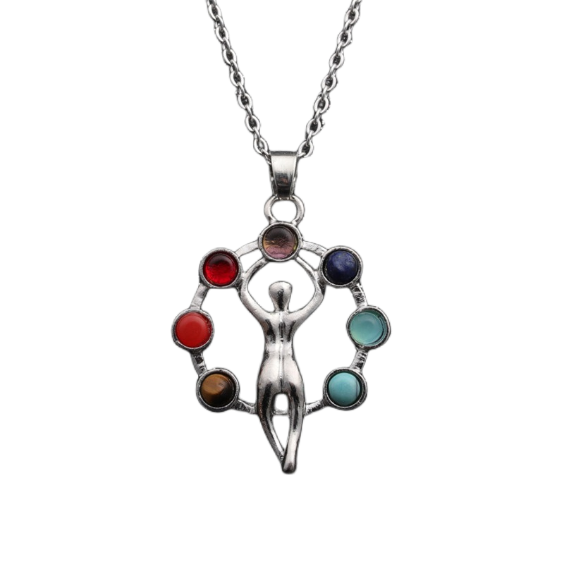 Casual Cool Style Hexagon Cross Moon Stainless Steel Plating Inlay Gem Pendant Necklace Long Necklace display picture 8