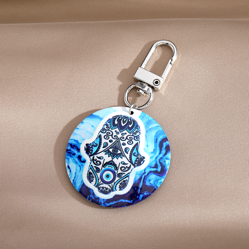 Vintage Style Ethnic Style Bohemian Hand Of Fatima Arylic Bag Pendant Keychain display picture 9