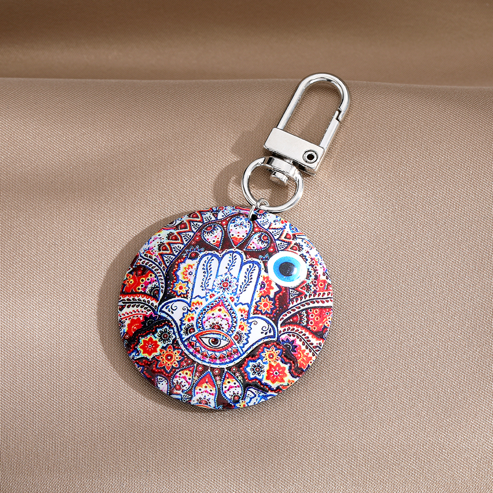 Vintage Style Ethnic Style Bohemian Hand Of Fatima Arylic Bag Pendant Keychain display picture 10