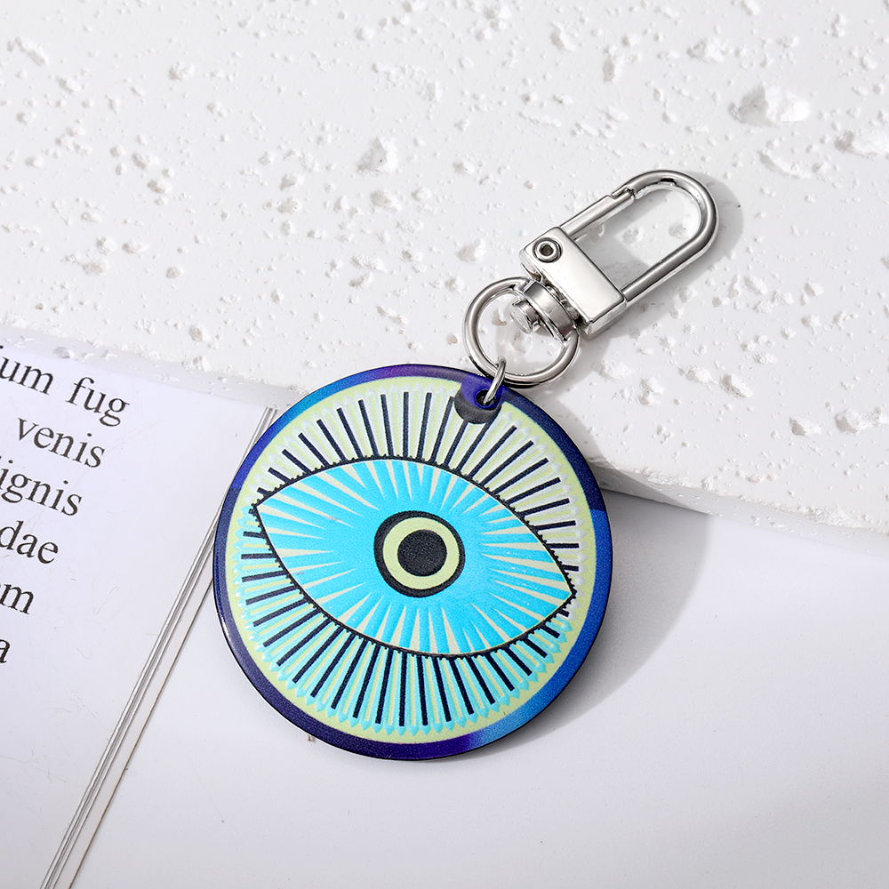 Vintage Style Ethnic Style Bohemian Devil's Eye Arylic Bag Pendant Keychain display picture 6