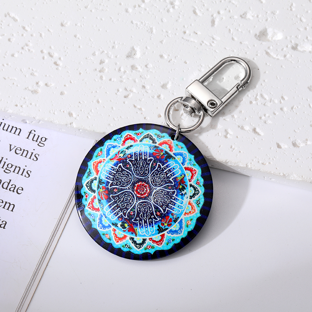Vintage Style Ethnic Style Bohemian Devil's Eye Arylic Bag Pendant Keychain display picture 8