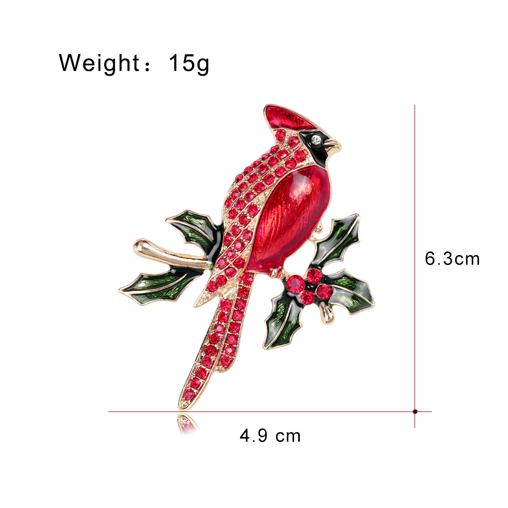 Retro Bird Alloy Inlay Rhinestones Unisex Brooches display picture 1