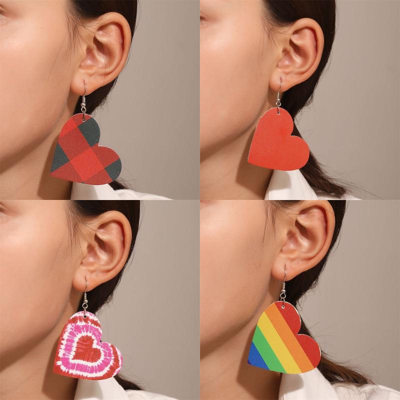 Casual Modern Style Heart Shape Key Alloy Metal Copper Asymmetrical Pearl Plating 18k Gold Plated Gold Plated Silver Plated Women's Drop Earrings display picture 20