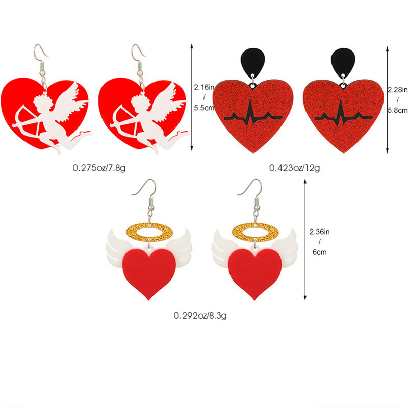 Casual Modern Style Heart Shape Key Alloy Metal Copper Asymmetrical Pearl Plating 18k Gold Plated Gold Plated Silver Plated Women's Drop Earrings display picture 2