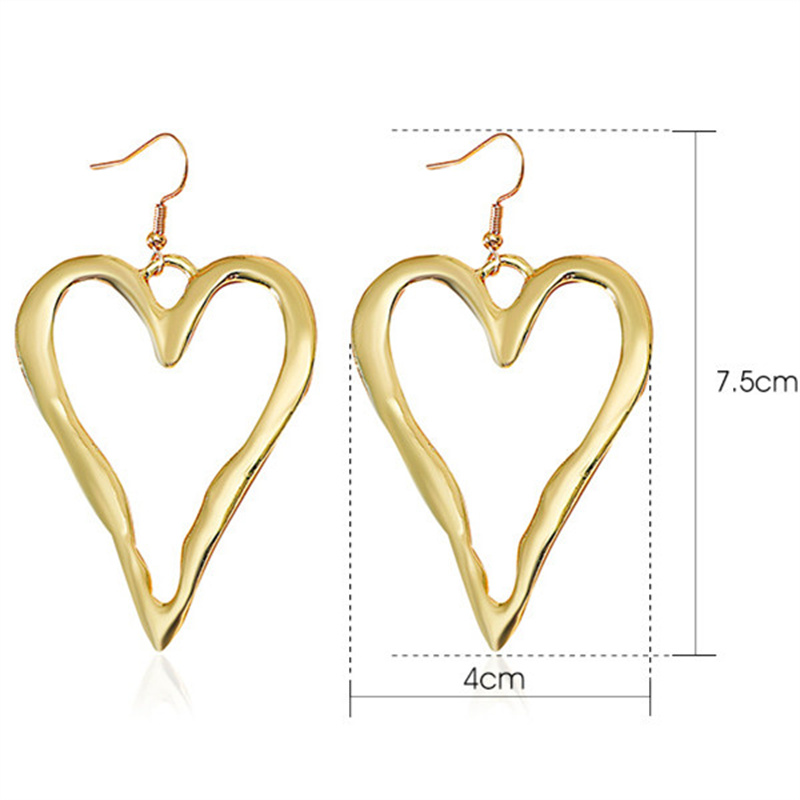 Casual Modern Style Heart Shape Key Alloy Metal Copper Asymmetrical Pearl Plating 18k Gold Plated Gold Plated Silver Plated Women's Drop Earrings display picture 7
