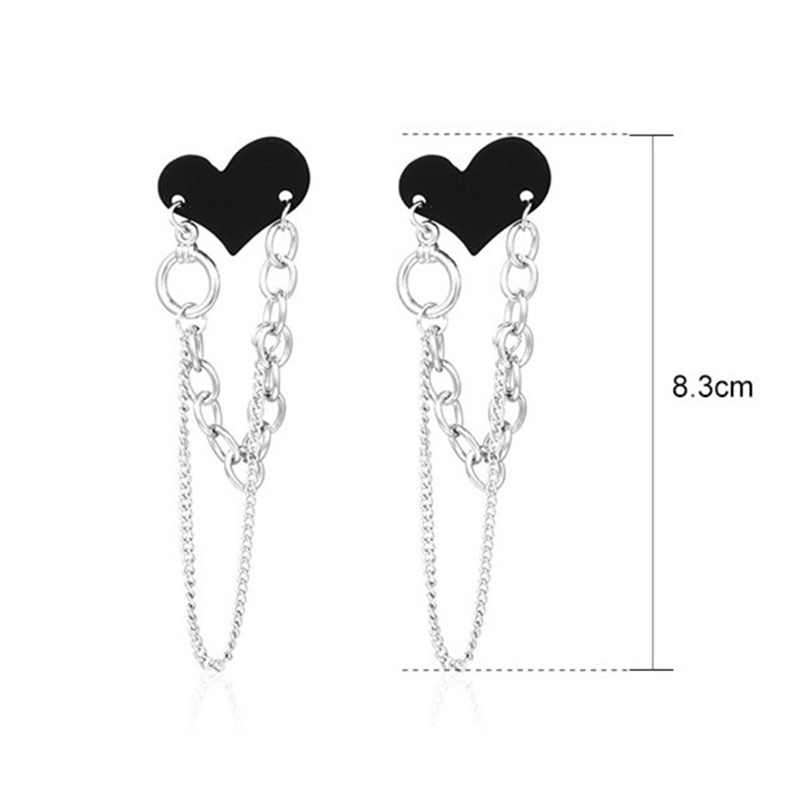 Casual Modern Style Heart Shape Key Alloy Metal Copper Asymmetrical Pearl Plating 18k Gold Plated Gold Plated Silver Plated Women's Drop Earrings display picture 11