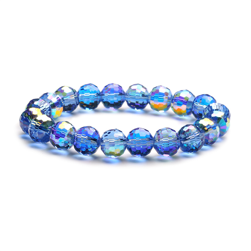 Sweet Simple Style Geometric Artificial Crystal Glass Wholesale Bracelets display picture 8