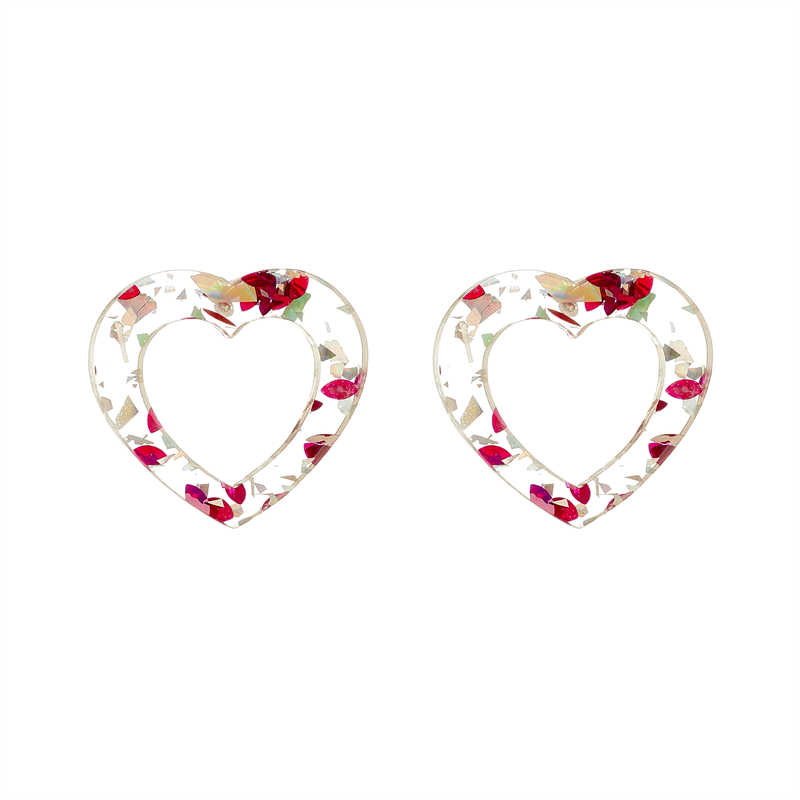 Sweet Heart Shape Arylic Women's Drop Earrings display picture 5