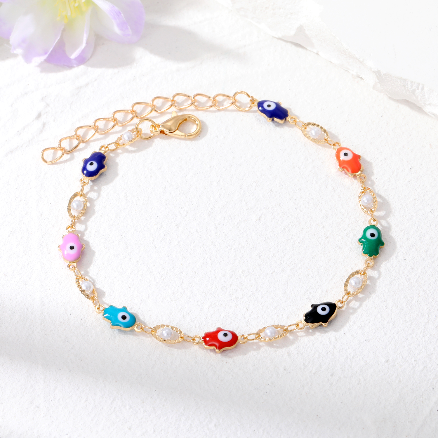 Casual Simple Style Devil's Eye Alloy Wholesale Bracelets display picture 1