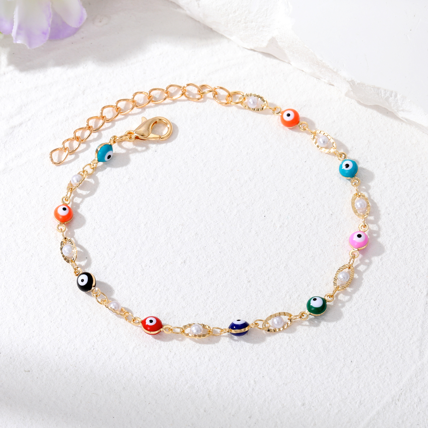 Casual Simple Style Devil's Eye Alloy Wholesale Bracelets display picture 5