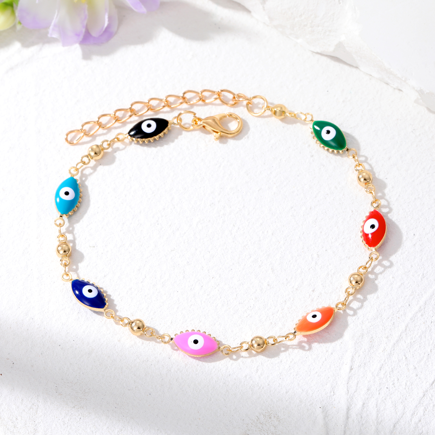 Casual Simple Style Devil's Eye Alloy Wholesale Bracelets display picture 3