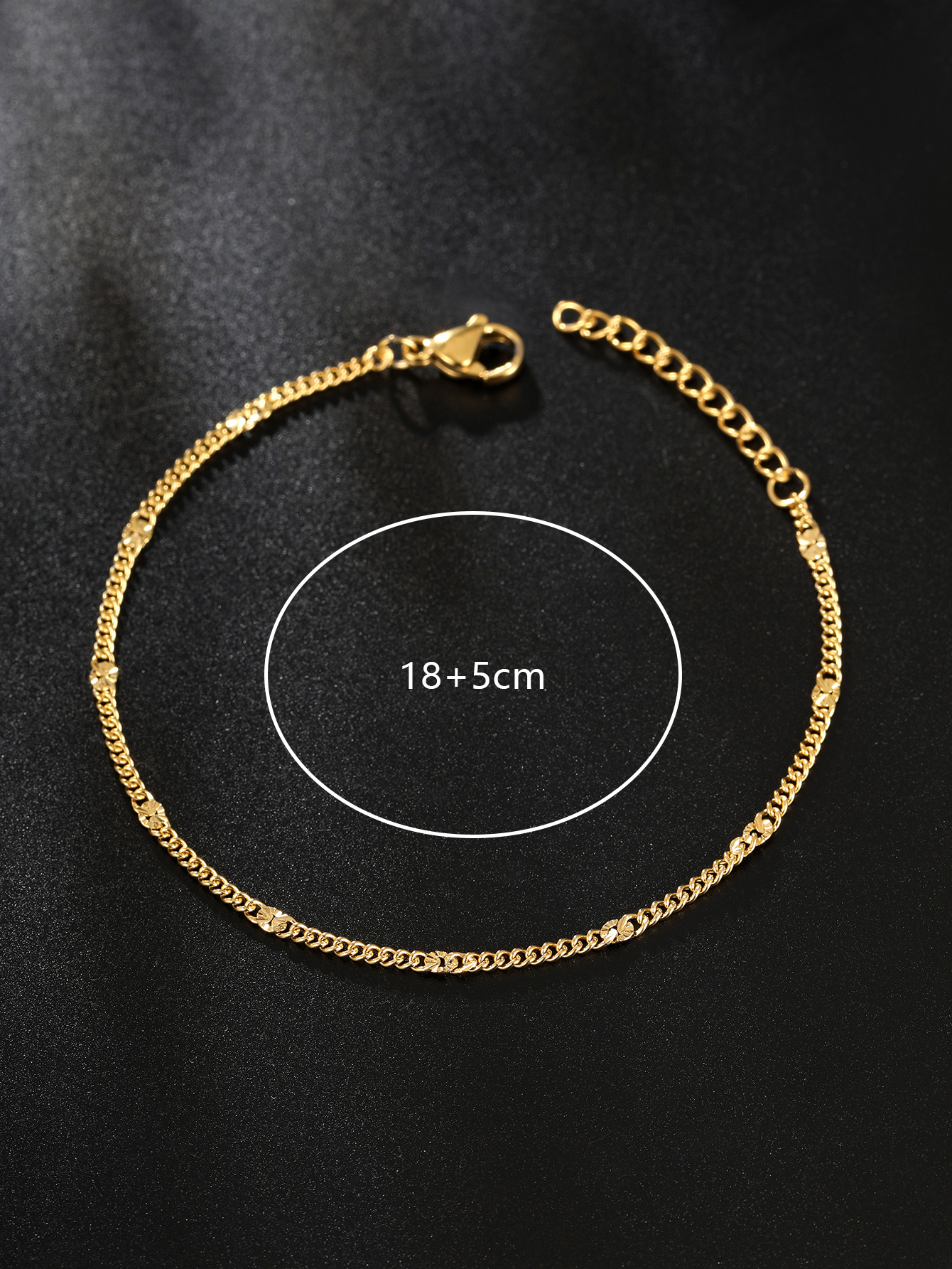 Casual Beach Simple Style Solid Color Stainless Steel 18K Gold Plated Bracelets In Bulk display picture 3