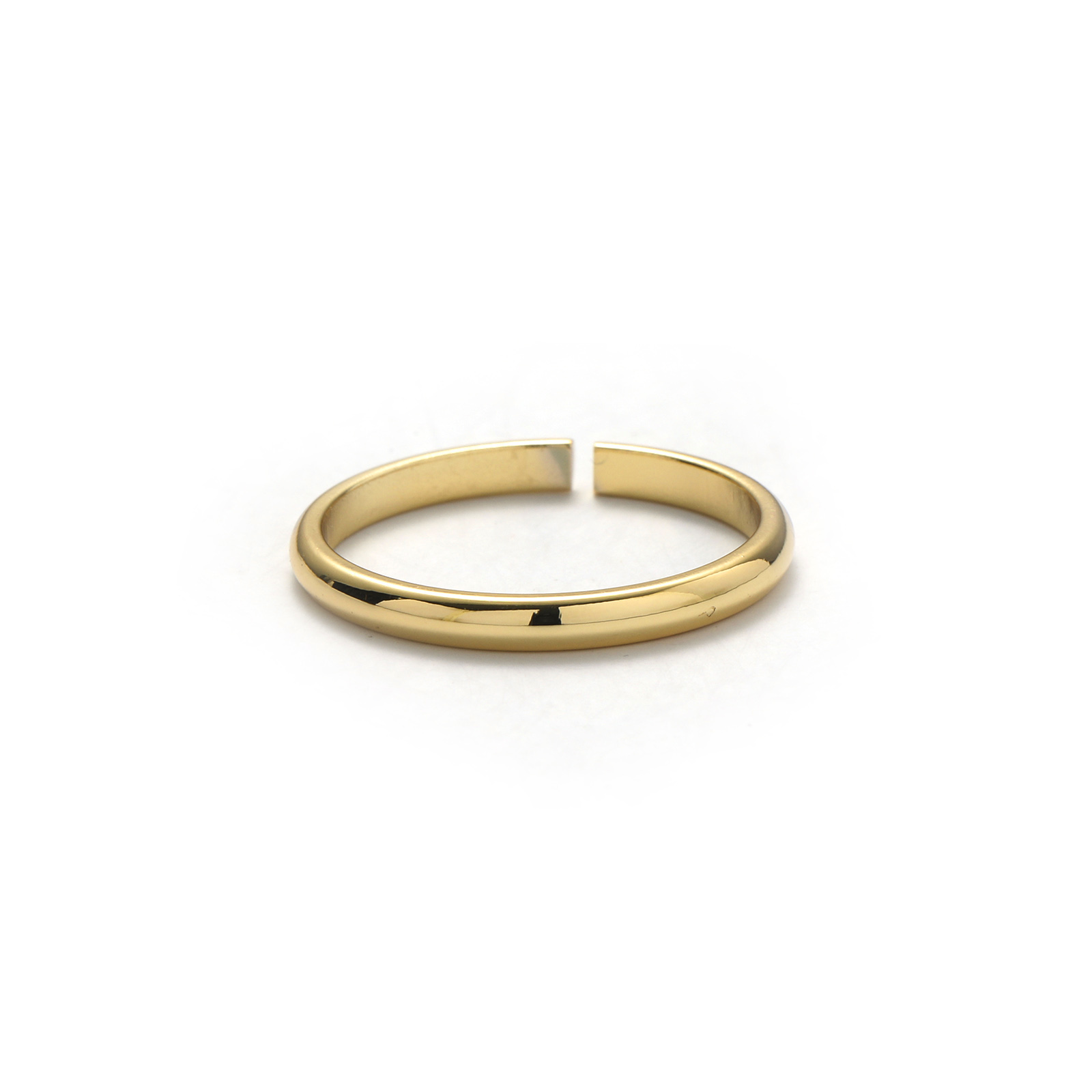 Ins Style Simple Style Solid Color Knot Copper Plating 18k Gold Plated Open Ring display picture 6