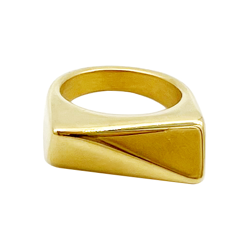 Artistic Commute Irregular Solid Color 14K Gold Plated 304 Stainless Steel Wholesale Rings display picture 4