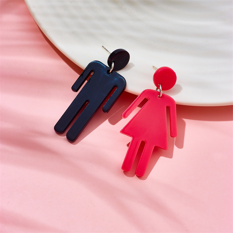 Cartoon Style Funny Human Arylic Women's Drop Earrings display picture 4