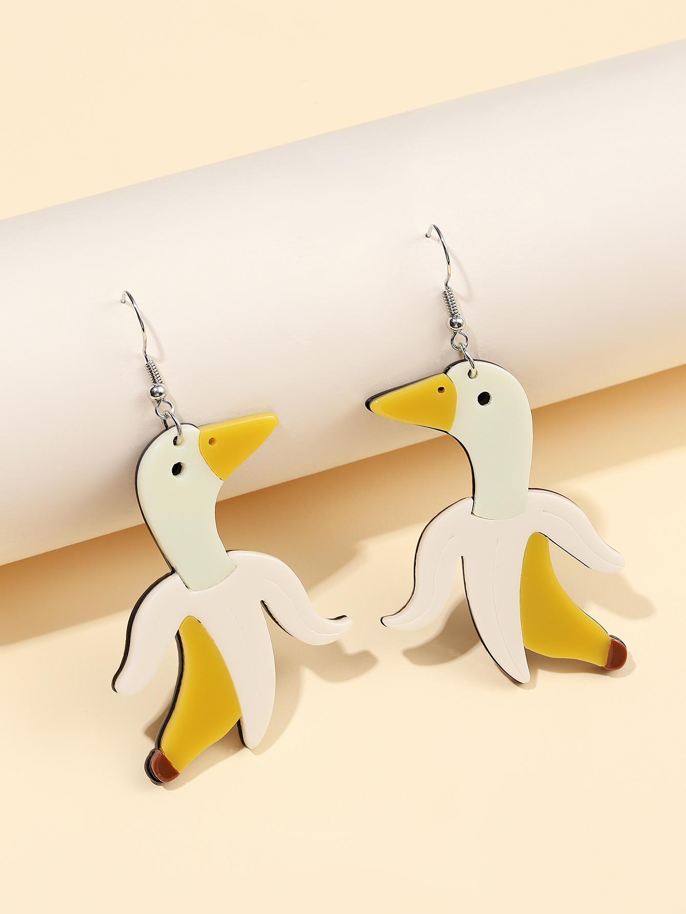 Cartoon Style Cute Banana Duck Arylic Women's Drop Earrings display picture 1