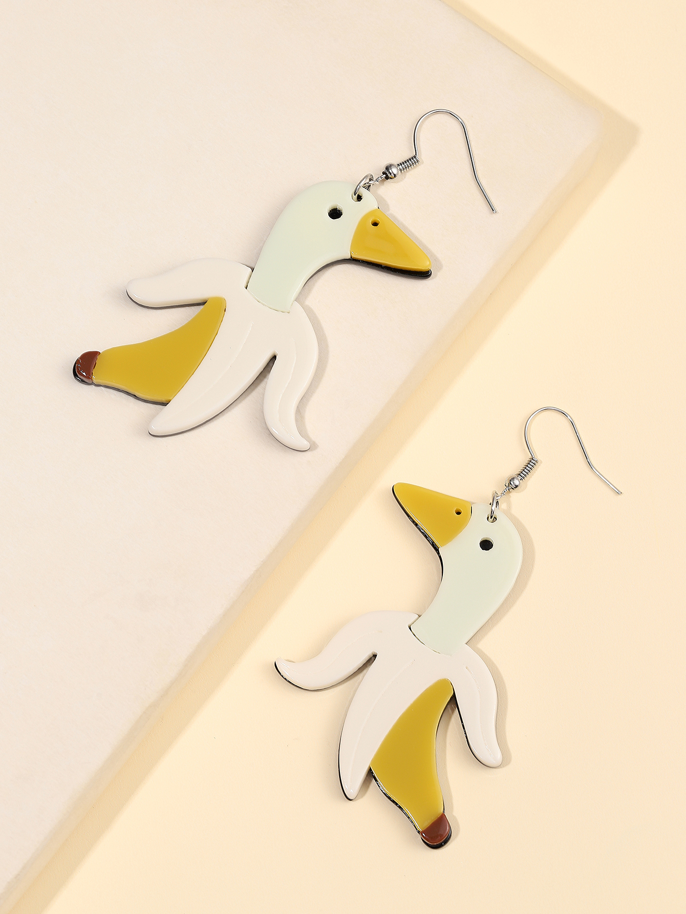 Cartoon Style Cute Banana Duck Arylic Women's Drop Earrings display picture 4