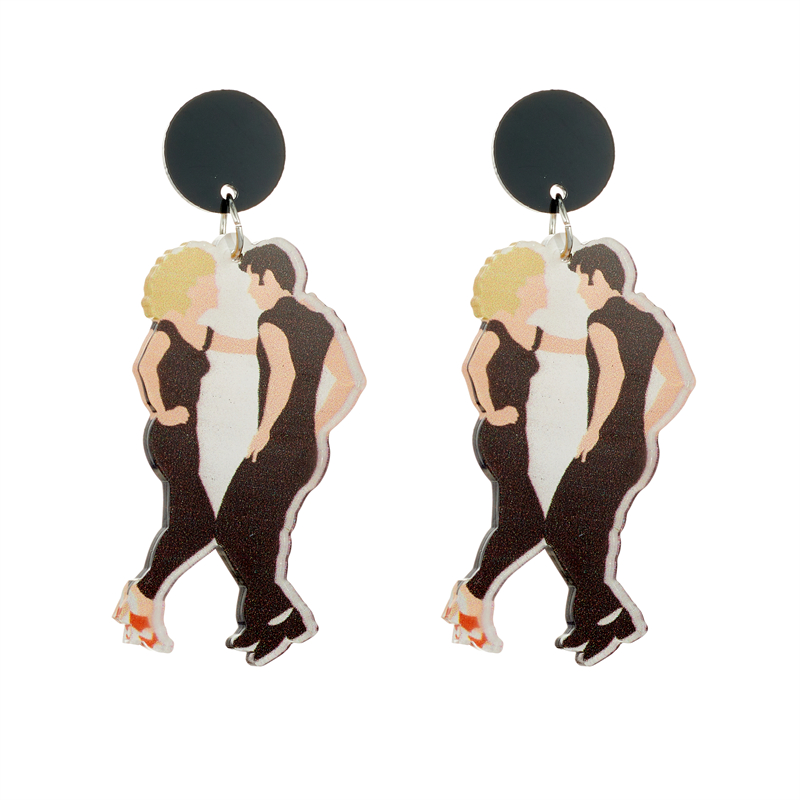 Cartoon Style Cute Human Arylic Printing Women's Drop Earrings display picture 2