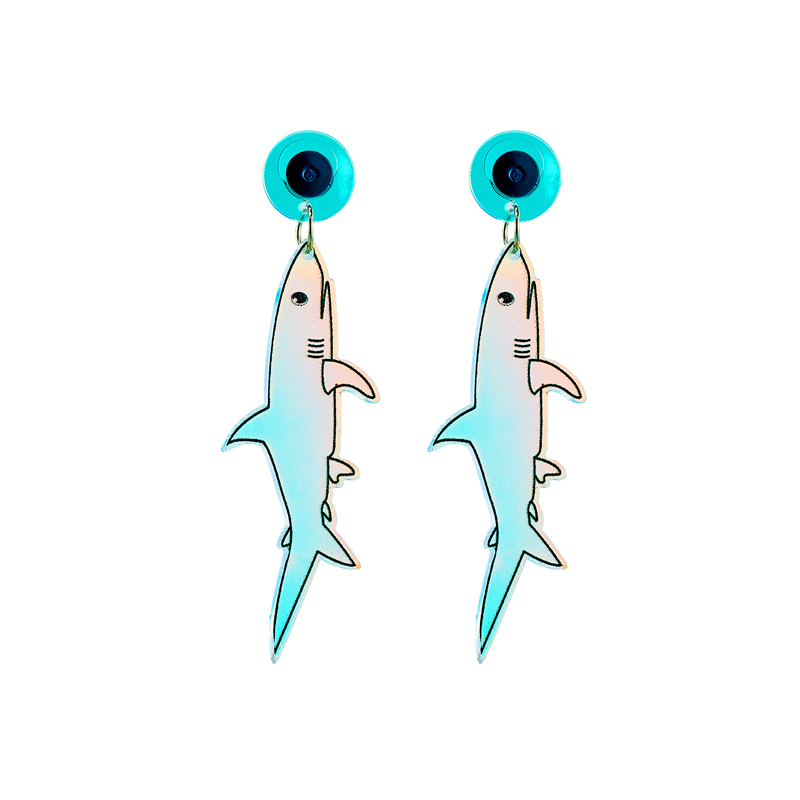 Vacation Dolphin Octopus Shark Arylic Printing Women's Drop Earrings display picture 1