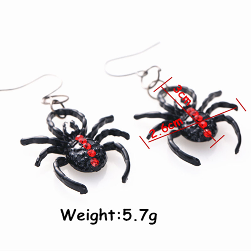 Hip-hop Spider Alloy Women's Drop Earrings display picture 1