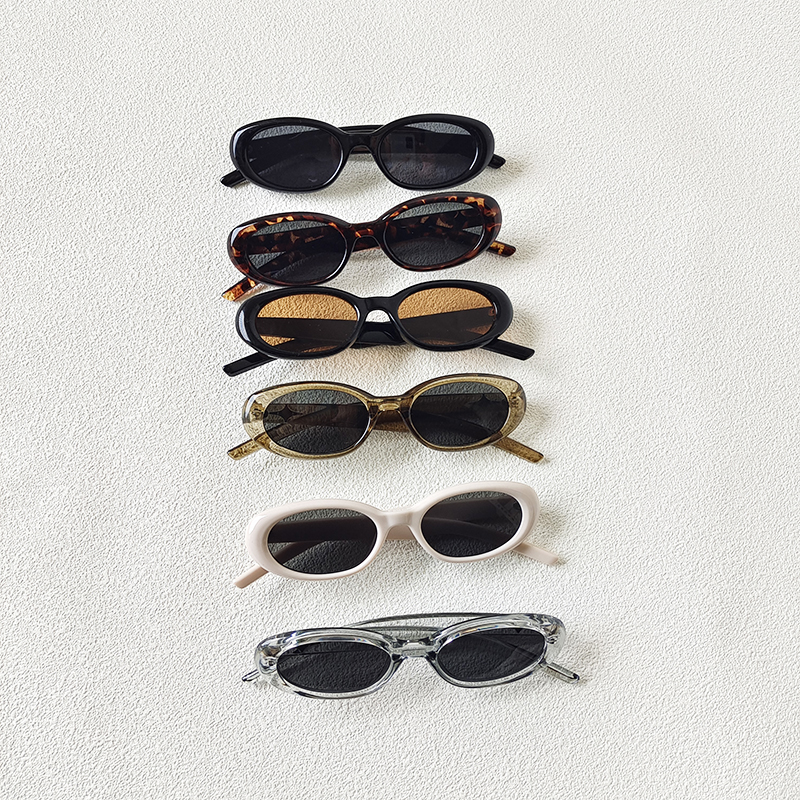 Casual Vacation Solid Color Pc Resin Oval Frame Full Frame Women's Sunglasses display picture 3