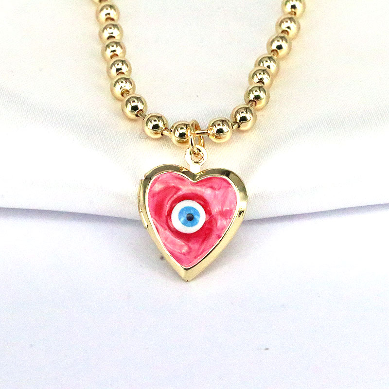 Elegant Hip-hop Vintage Style Eye Copper Plating Gold Plated Pendant Necklace display picture 4