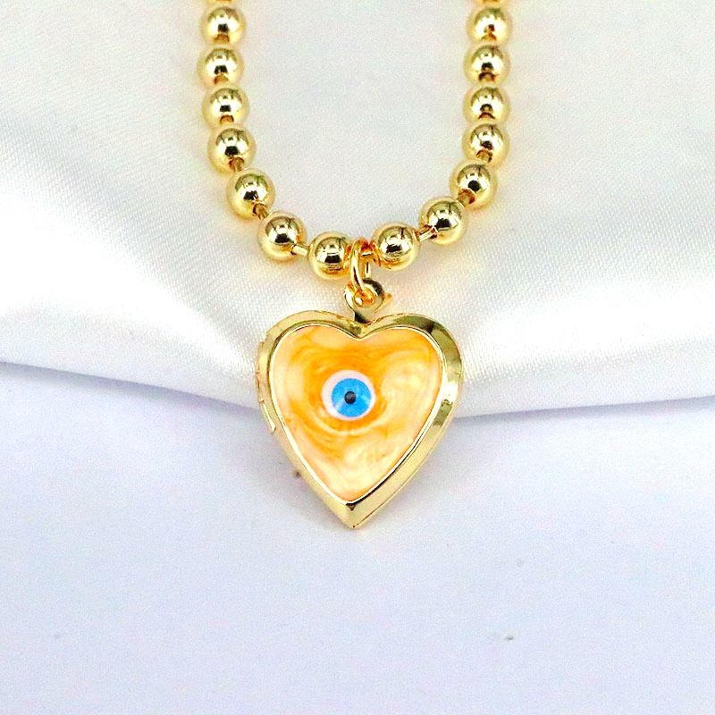 Elegant Hip-hop Vintage Style Eye Copper Plating Gold Plated Pendant Necklace display picture 6