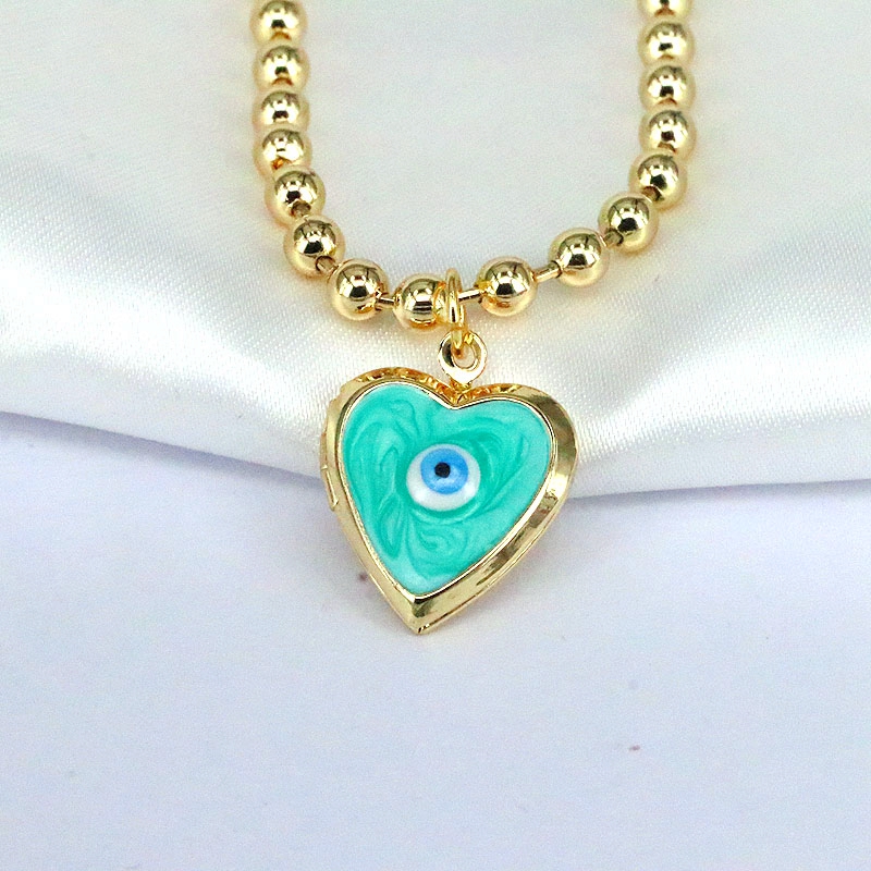 Elegant Hip-hop Vintage Style Eye Copper Plating Gold Plated Pendant Necklace display picture 7