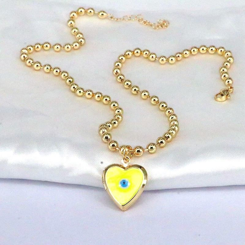 Elegant Hip-hop Vintage Style Eye Copper Plating Gold Plated Pendant Necklace display picture 1