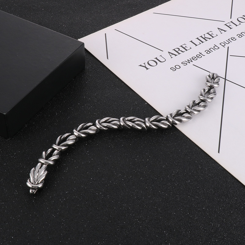 Hip-hop Geometric Titanium Steel Men's Bracelets display picture 6