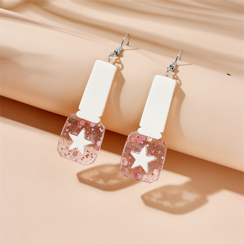 Shiny Star Arylic Sequins Women's Drop Earrings display picture 5