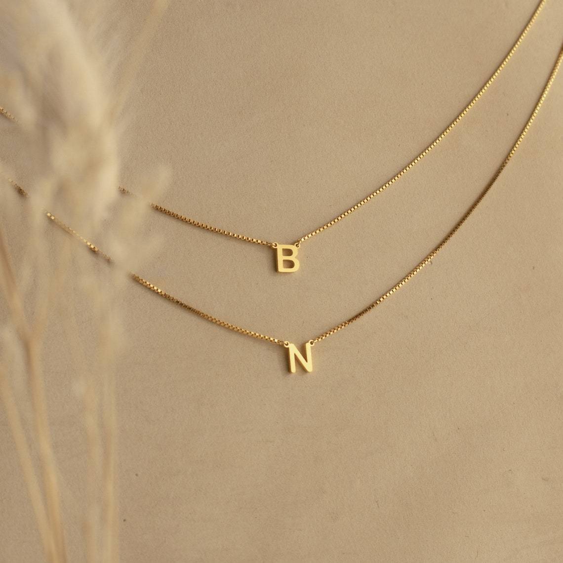 201 Stainless Steel 304 Stainless Steel Gold Plated Simple Style Letter Pendant Necklace display picture 2