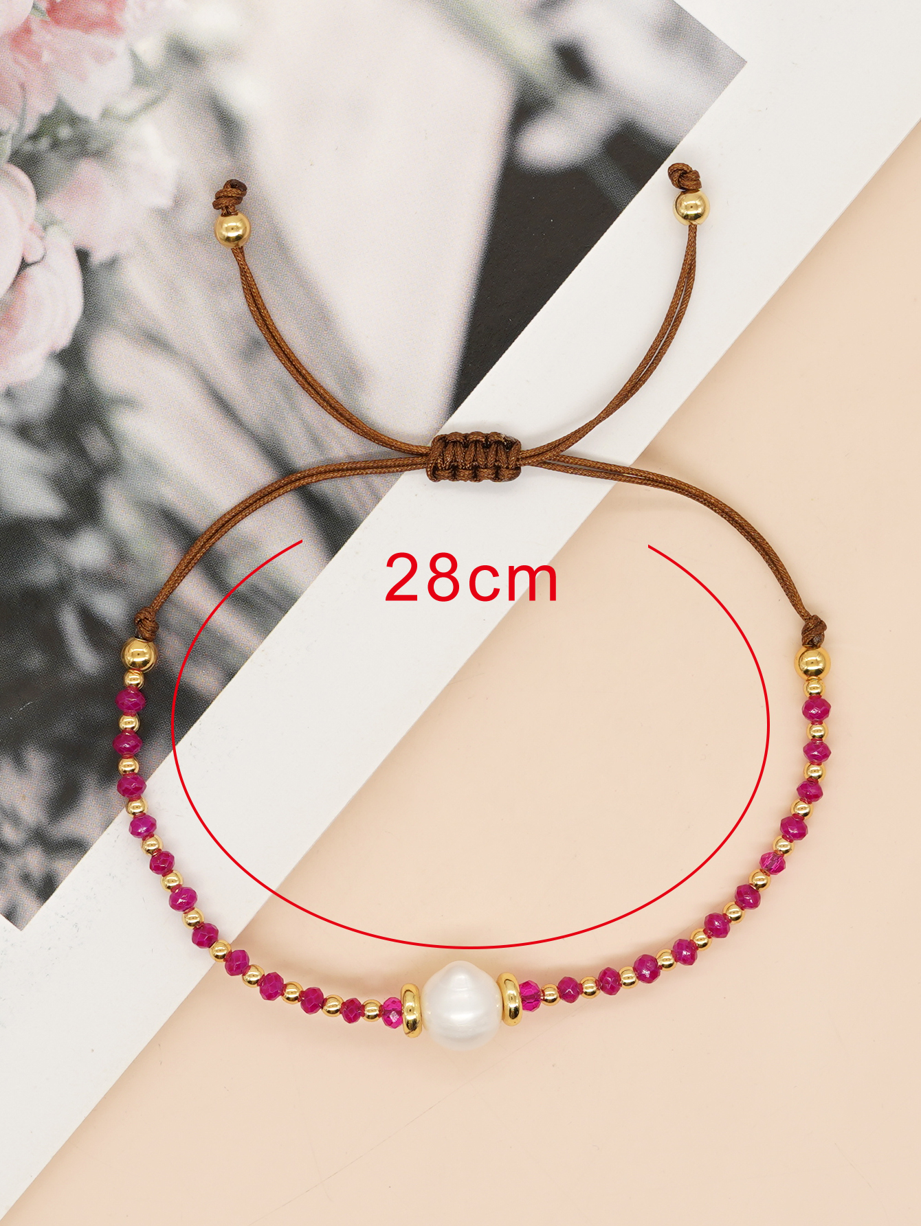 Casual Estilo Simple Ronda Cristal Artificial Perlas De Agua Dulce Con Cuentas Cordón Trenza Pulsera display picture 25